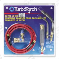TURBOTORCH Torch Kit: Swirl Flame, External Lighter, Fixed Tip (MPN 0386-0007). Key specifications — Brand: TURBOTORCH; Manufacturer Part Number: 0386-0007; Compatible Fuel Type: Propane; Flame Adjustment: Adjustable Flame; Tip Type: Fixed Tip.