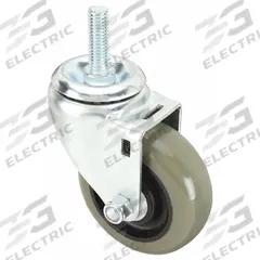 APPROVED VENDOR Stem Caster: 3 1/2 in Wheel Dia., 1 1/4 in Wheel Wd, Swivel, Swivel, Polyurethane (MPN 20TM21). Key specifications — Brand: APPROVED VENDOR; Thread Size: 1/2"-13; Wheel Bearing Type: Delrin; Wheel/Tread Color: Gray; Roll Up: Swivel.