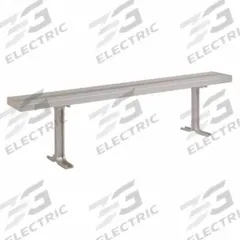 LYON Locker Room Bench: 8 ft x 9 1/2 in x 17 in, Aluminum, Gray, Anodized (MPN NF5825). Key specifications — Color: Gray; Material: Aluminum; Finish: Anodized; Brand: LYON.
