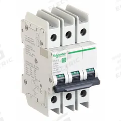 SCHNEIDER ELECTRIC IEC Miniature Circuit Breaker: 20 A Amps, 14kA at 120/240V AC, Screw Clamp, D (MPN M9F43320). Key specifications — DC Voltage Rating: Not Rated; Max. AIR Rating: 14kA at 120/240V AC; Terminal Connection: Screw Clamp; Brand: SCHNEIDER.