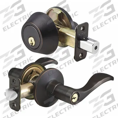 MASTER LOCK Door Locket-Deadbolt Combo: Office Lever Locksets