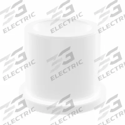 OILITE Flanged Sleeve Bearing: Acetal, 3/4 in Bore, 1 in OD, 1 in Overall Lg, White - Wet-Environment Plastic Flanged Sleeve Bearings