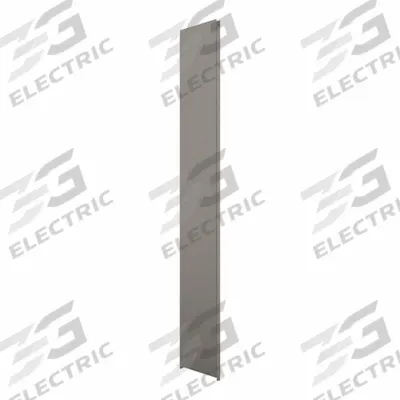 HADRIAN Pilaster: Stainless Steel, Powder-Coated, Light Gray, 82 in Ht, 12 in Wd - Pilasters for Bathroom Partitions