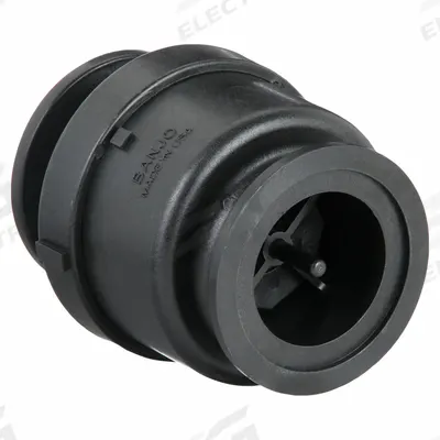 BANJO Check Valve: Poppet, Inline Valve Body, 2 in Pipe Size, Flange x Flange - Polypropylene Poppet Check Valves