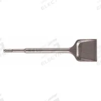 BOSCH Chisel Bit: 2 1/2 in Head Wd, 10 in Overall Lg, 25/64 in Shank Dia (MPN HS1427). Key specifications — attr253714: Chiseling Concrete/Block/Brick; attr277143: BOSCH.