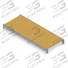 TENNSCO Shelf: 48 in x 48 in, Particleboard, 4,150 lb Load Capacity. Key specifications — Decking Material: Particleboard; Frame Finish: Powder Coated; Frame Material: Steel; Color: Industrial Gray; Includes: (2) Beams; Brand: TENNSCO.