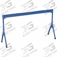 APPROVED VENDOR Fixed Gantry Crane: Fixed Span, Fixed Ht, 4,000 lb Load Capacity, Steel, 11 ft (MPN FHS-4-20). Key specifications — Rotating Legs: No; Brand: APPROVED VENDOR; Height Adjustability: Fixed Height; Mobility Under Load: Stationary.