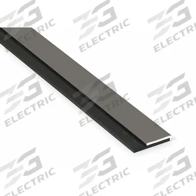PEMKO Door Sweep: Single Fin Insert, Aluminum, 36 in Lg, 1/4 in Wd - Door Sweeps