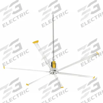 BIG ASS FANS Ceiling Fan: 34,445 cfm Airflow, 8 ft Blade Dia, Variable Speeds - Industrial HVLS Ceiling Fans