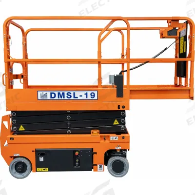 BALLYMORE Mobile Personnel Lift: Battery, Drivable, 19 ft Elevated Platform Ht - Drivable Scissor Lifts