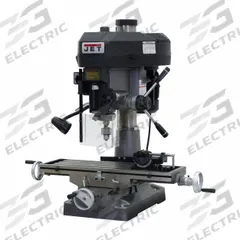 JET Mill Drill: JMD-18, Belt Drive, 2 hp, 115/230V (MPN 350018). Key specifications — attr1088426: R8; attr1088377: JET; attr1096869: Round.