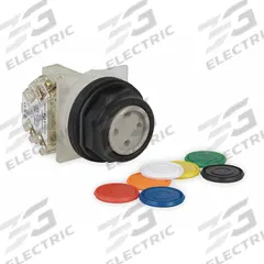 SCHNEIDER Flush Push Button Operator: Non-Illuminated, Flush Profile, Non-Metallic, 30 mm, 1NO (MPN 9001SKR1UH5). Key specifications — Brand: SCHNEIDER; Action: Momentary; Series: 9001SK; Push Button Material Type: Non-Metallic.