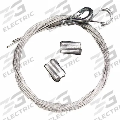 SOUNDTUBE Safety Cable: 10 ft Overall Lg, Hanging Speakers - Hanging Kits for Speakers