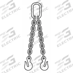 APPROVED VENDOR Chain Sling: 3/8 in Chain Trade Size, 80 Chain Grade, Grab Hook, Steel, Fixed (MPN 200001548). Key specifications — Brand: APPROVED VENDOR.