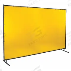 STEINER Welding Screen: Vinyl, 6 ft Ht, 10 ft Wd, Yellow, 1 in Frame, Yellow (MPN 534-6X10). Key specifications — Brand: STEINER; Screen Material Type: Vinyl.