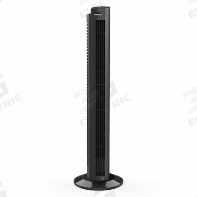 VORNADO Circulating Fan: 42 1/4 in Ht, Variable Speeds, Oscillating, Black, Stationary - Oscillating Tower Fans