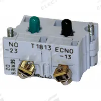 EATON Contact Block: 30 mm Panel Mounting Size, 1NO Early Close/1NC Late Open, Momentary (MPN 10250T57). Key specifications — Contact Form: 1NO Early Close/1NC Late Open; Switch Action: Momentary; Terminal Connection Type: Screw Clamp Terminals; Brand: EATON; Compatible with Series: E34.