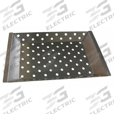 CROWN VERITY Coal Tray: Stainless Steel, 20 in Overall Wd, 12 1/2 in Overall Dp - Removable Cooking Surfaces & Trays