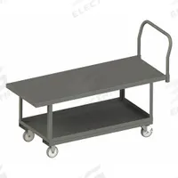 APPROVED VENDOR Platform Truck: 1,400 lb, 48 in L x 30 in W x 27 in H Deck, Solid, 12 ga Deck, Std (MPN WHPT30485PU95). Key specifications — Side Panel Type: No Side Panels; Brand: APPROVED VENDOR; Color: Gray; Caster/Wheel Configuration: (2) Rigid.
