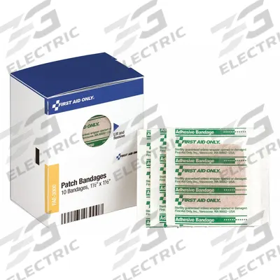 FIRST AID ONLY Adhesive Bandage: Strip Bandages, 1 1/2 in Wd, 1 1/2 in Lg