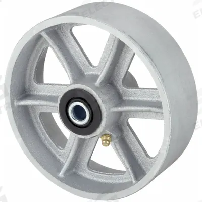 APPROVED VENDOR Caster Wheel: 6 in Wheel Dia., 2 in Wheel Wd, Iron, 1,200 lb Load Rating - Iron Tread Wheels