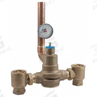 POWERS Thermostatic Mixing Valve: 1 1/4 in Inlet Connection Size, 1 1/2 in Outlet Connection Size (MPN LFSH1434 W/TP GAUGE). Key specifications — Brand: POWERS.