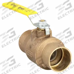 APOLLO Manual Two-Way Ball Valve: 2 in, Bronze, Straight, Sweat x Sweat, 600 psi Max. Pressure (CWP) (MPN 7020801). Key specifications — Brand: APOLLO; Handle: Lever.