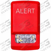 EATON Strobe Light: Clear, LED, 24V, 1 9/16 in Overall Lg, 2 3/4 in Overall Wd, 4 3/4 in Overall Ht (MPN ELSTR-AL). Key specifications — Brand: EATON; Lens Color: Clear; Mounting Location: Wall Mount; Operating Voltage: 24V.