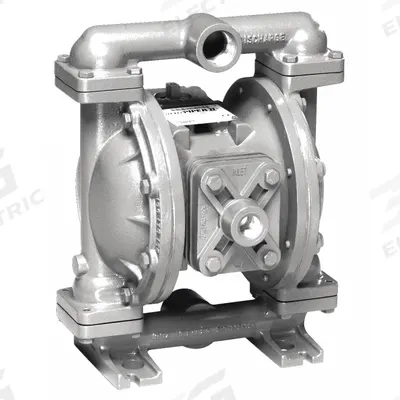 SANDPIPER Double Diaphragm Pump: 316 Stainless Steel Body, 1 in, NPT Connection, 45 gpm - Stainless Steel Housing AODD Pumps