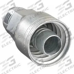 AEROQUIP Hydraulic Crimp Fitting: Steel x Steel, Straight, -16 For Hose Dash Size, Male x Genderless (MPN 1AA16MJ16). Key specifications — Fitting Gender: Male x Genderless; Fitting Connection Type: JIC x Crimp; Thread Size: 1-5/16"-12; For Hose Dash Size: -16; Brand: AEROQUIP.