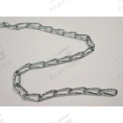 Dayton Twist Chain: Carbon Steel, 415 lb Working Load Limit, Twist, 1 1/4 in Link Inside Lg - Compact Welded Twist-Link Chains