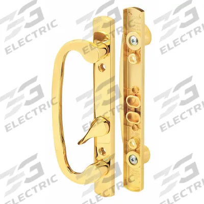 PRIME-LINE Sliding Door Lock: 1 3/4 in Lg, 1 3/4 in Wd - Recessed Handles for Sliding Doors