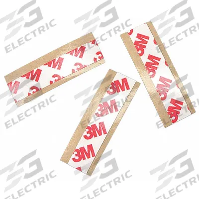 3M Film Tape: Strip, 3/4 in Pre-Cut Wd, 2 in Pre-Cut Lg, 8.3 mil Thick - Double-Sided Film Tape Strips & Squares
