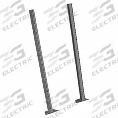 TENNSCO Supports: 42 in Overall Ht, 4 in Overall Wd, 5 1/4 in Overall Dp, Medium Gray, 42 in (MPN WBRU-42A-MGY). Key specifications — Includes Mounting Hardware: Yes; Frame Material: Steel; Color: Gray.