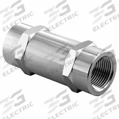 HAM-LET Instrumentation Check Valve: For Chemicals/Gas/Oil, Water Media, Poppet, Inline Valve Body (MPN H-410-SS-N-1/2-1/3PSI). Key specifications — Brand: HAM-LET; Seat Material: 316 Stainless Steel.
