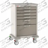 METRO General Medical Supply Cart with Drawers: Polymer/Steel, (2) Swivel/(2) Swivel with Brake (MPN MBX4101TL-TP). Key specifications — Material: Steel; Drawer Color: Dark Tan; Brand: METRO; Caster/Wheel Configuration: (2) Swivel with Brake; Cabinet Color: Taupe.