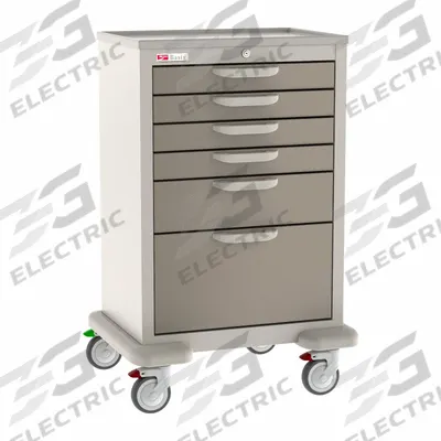 METRO General Medical Supply Cart with Drawers: Polymer/Steel - General Medical Supply Carts with Drawers