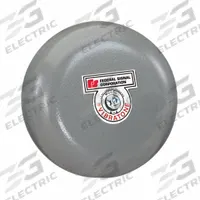 FEDERAL SIGNAL Gong Bell: Bell Sound, Indoor/Outdoor, A6, 6 in dia. Key specifications — Brand: FEDERAL SIGNAL; Color: Gray.