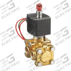 REDHAT Solenoid Valve: 3-Way, Normally Closed, 3/8 in Pipe Size, 24V DC, Explosion Proof/Watertight (MPN EF8316G302). Key specifications — Pipe Size: 3/8 in; Voltage: 24V DC; Brand: REDHAT; Coil Enclosure: Watertight.