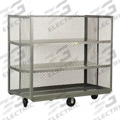 LITTLE GIANT Stock Truck: 1,600 lb, 4-Sided Lipped Lip, 28 in L x 60 in W x 56 in H Overall Dim. (MPN PPT-2860-6M). Key specifications — Shelf Adjustability: Fixed; Brand: LITTLE GIANT; Color: Gray; Caster/Wheel Configuration: (2) Swivel.