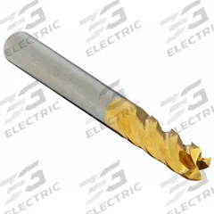 APPROVED VENDOR Square End Mill: Carbide, TiN Coated, 4 Flute, 5 mm Mill Dia, 16 mm LOC, 51 mm OAL (MPN 206-001350A)