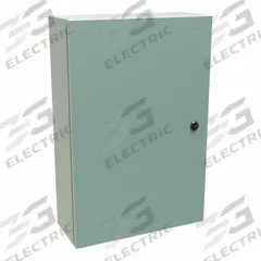 HAMMOND Electrical Enclosure: Steel, 24 in x 16 in x 6 in, NEMA 12/3R/4, Solid Cover, Hinged (MPN EN4SD24166GY). Key specifications — Closure Method: 1/4-Turn Latch; Brand: HAMMOND; Knockouts: Not Included.
