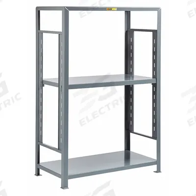 LITTLE GIANT Welded Steel Adjustable Shelving: Heavy-Duty, Starter, 48 in x 24 in - Heavy-Duty Adjustable Open Welded Shelving