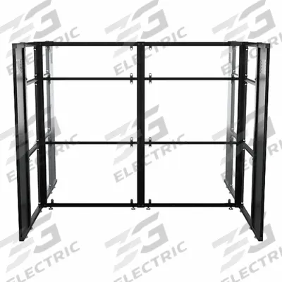 VERSADESK Cubicle Kit: 66 in Overall Ht, 81 1/2 in Overall Wd, 10 Panels, Clear - Modular Cubicle Walls