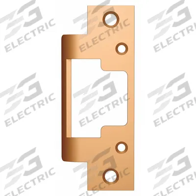HES Electric Strike Faceplate: 1 1/4 in Wd, 4 7/8 in Ht - Electric Strike Faceplates