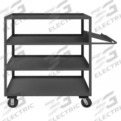 APPROVED VENDOR Utility Cart: 3,000 lb, 4 Shelves, 63 in L x 31 in W x 38 in H Overall Dim, Flat (MPN OPC-244860-4-6PH-95). Key specifications — Caster Wheel/Tread Material: Phenolic; Brand: APPROVED VENDOR; Caster/Wheel Configuration: (2) Swivel.