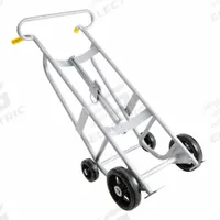 DAYTON Drum Hand Truck: For 30 gal_55 gal_85 gal Cntnr Cap, For Plastic/Steel Container Material (MPN 34D652). Key specifications — attr1187902: 37-1/2 in x 25 in x 55 in; attr1187910: Rubber Tread on Iron Core; attr1187915: Plastic; attr1187943: DAYTON.