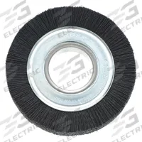 WEILER Wire Wheel Brush: Crimped Nylon, 3" Dia x 3/8" Wd, 1/2" to 3/8" Arbor, 0.04" Fill, 120 Grit (MPN 97551). Key specifications — Brand: WEILER.