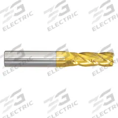 APPROVED VENDOR Square End Mill: Carbide, TiN Coated, 4 Flute, 1/2" Mill Dia, 1-1/2" LOC, 4" OAL (MPN 215-001058)