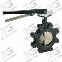 MILWAUKEE VALVE Butterfly Valve: 4 in Pipe Size, Concentric, 200 psi Max. Pressure (CWP), Lug, Lever (MPN ML222B 4). Key specifications — Brand: MILWAUKEE VALVE; Handle Type: Lever; Disc Material: Ductile Iron.